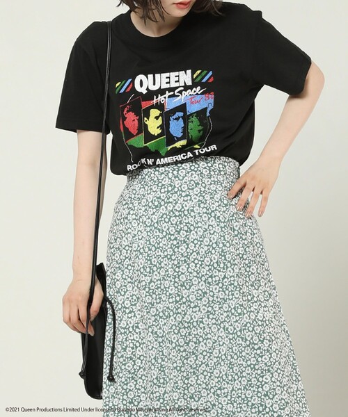 FREAK'S STORE（フリークスストア）の「QUEEN TEE/クイーンプリントTシャツ（Tシャツ/カットソー・レディース・ブラック・ﾌﾘ-）」の7枚目の写真