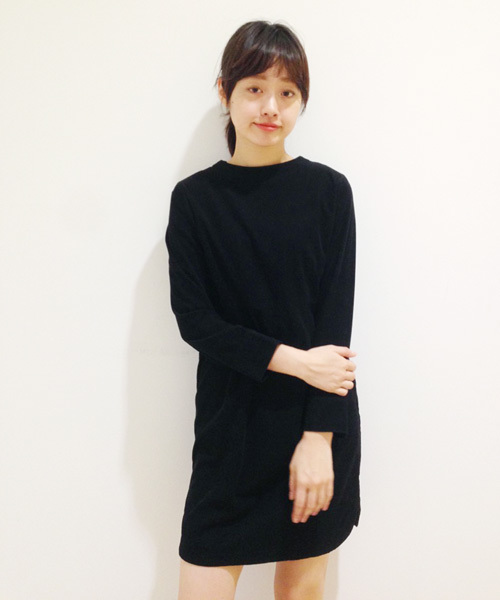 Kastane（カスタネ）の「【Kastane】コーデュロイワンピース（ワンピース・レディース・ネイビー/グリーン/マスタード・FREE）」の3枚目の写真