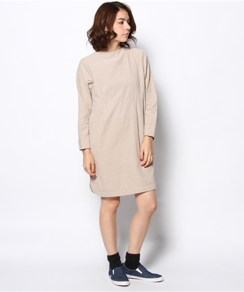 Kastane（カスタネ）の「【Kastane】コーデュロイワンピース（ワンピース・レディース・ネイビー/グリーン/マスタード・FREE）」の8枚目の写真