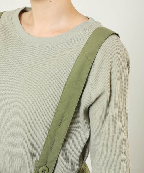 FREAK'S STORE(フリークスストア)の「ワッフル5分袖プルオーバー(Tシャツ/カットソー・レディース・ブラック/その他/ブルーグリーン/ブルー/オフホワイト・フリ-)」の16枚目の写真