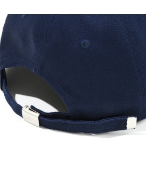 キャップ WOOALONG Signature Logo ball cap LEATHER BLUE WE1AAC101BL Signature Small Logo ball cap - BLACK - 우알롱(WOOALONG)