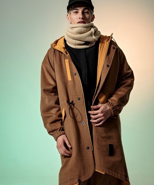 C DIEM（カルペディエム）の「mj7863-WOOL-Ny REVERSIBLE MODS モッズコート（モッズコート・メンズ・キャメル・S/M/L）」の18枚目の写真