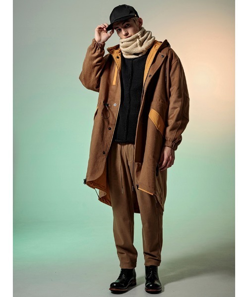 C DIEM（カルペディエム）の「mj7863-WOOL-Ny REVERSIBLE MODS モッズコート（モッズコート・メンズ・キャメル・S/M/L）」の13枚目の写真