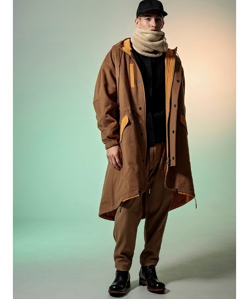 C DIEM（カルペディエム）の「mj7863-WOOL-Ny REVERSIBLE MODS モッズコート（モッズコート・メンズ・キャメル・S/M/L）」の16枚目の写真