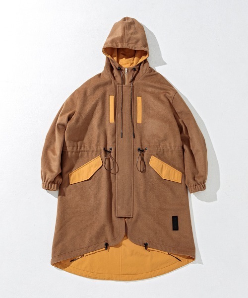 C DIEM（カルペディエム）の「mj7863-WOOL-Ny REVERSIBLE MODS モッズコート（モッズコート・メンズ・キャメル・S/M/L）」の12枚目の写真