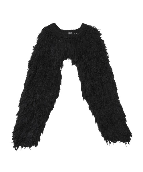 PAMEO POSE（パメオポーズ）の「Camouflage Sleeve（ニット/セーター・レディース・ブラック/マルチ・FREE）」の2枚目の写真