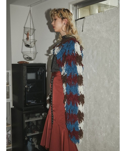 PAMEO POSE（パメオポーズ）の「Camouflage Sleeve（ニット/セーター・レディース・ブラック/マルチ・FREE）」の15枚目の写真