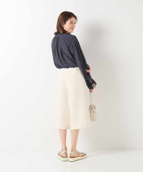 IENA（イエナ）の「R/P ウォッシャブルハーフパンツ◆（その他パンツ・レディース・ネイビー/アイボリー・40/38/36/34）」の5枚目の写真