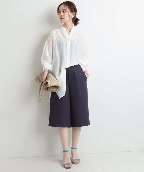 IENA（イエナ）の「R/P ウォッシャブルハーフパンツ◆（その他パンツ・レディース・ネイビー/アイボリー・40/38/36/34）」の13枚目の写真