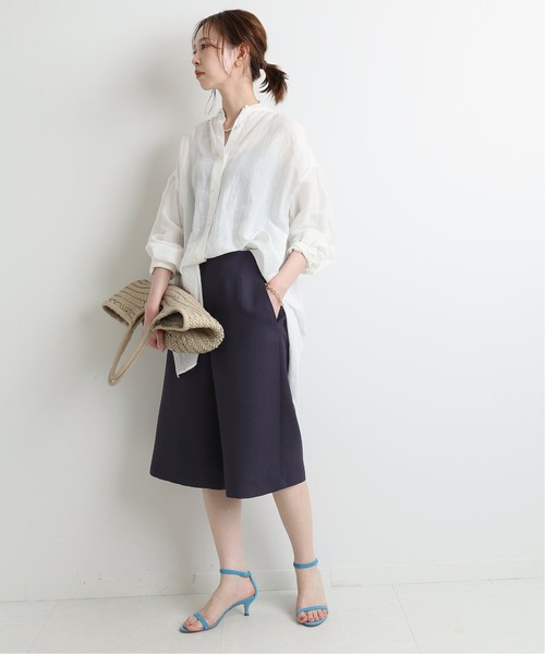 IENA（イエナ）の「R/P ウォッシャブルハーフパンツ◆（その他パンツ・レディース・ネイビー/アイボリー・40/38/36/34）」の6枚目の写真