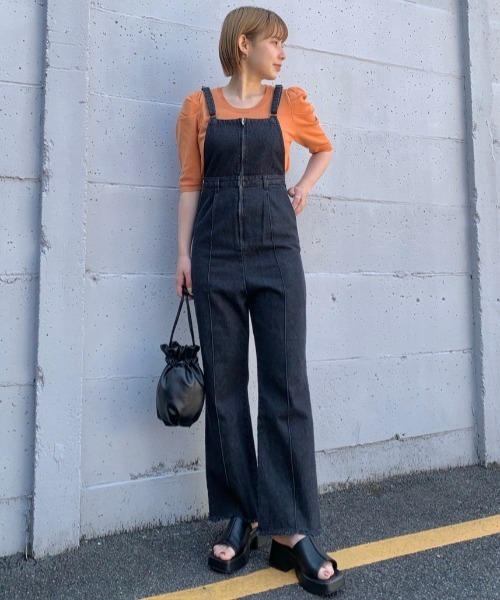 Kastane(カスタネ)の「パフニット5分袖Tee(ニット/セーター・レディース・ブルー系その他/オレンジ/アイボリー/イエロー/ブラック・FREE)」の20枚目の写真