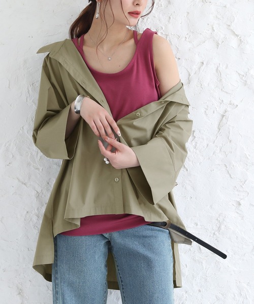 n'OrLABEL（ノアールレーベル）の「【廃盤】『配色バックレースドルマンシャツ』（シャツ/ブラウス・レディース・ブラック/オフホワイト/カーキ・FREE）」の19枚目の写真