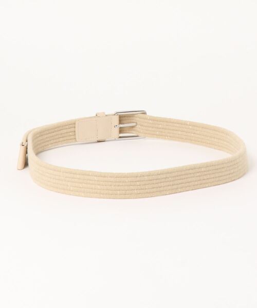 BENETTON (UNITED COLORS OF BENETTON)（ベネトンユナイテッドカラーズオブベネトン）の「編みベルト（ベルト・メンズ・ネイビー/ベージュ・MEDIUM/LARGE）」の3枚目の写真