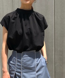 &g'aime | 【&g'aime】リネンライクシアーギャザートップス(Tシャツ/カットソー)