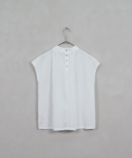 &g'aime（アンジェム）の「【&g'aime】リネンライクシアーギャザートップス（Tシャツ/カットソー・レディース・ホワイト/ブラック/カーキ・FREE）」の14枚目の写真