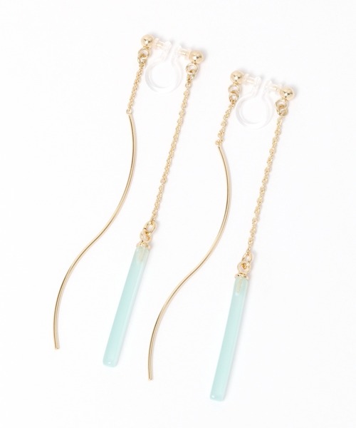 GLOBAL WORK(グローバルワーク)の「アソートノンホールイヤリング/947882(イヤリング・レディース・ピンク/ゴールド/グリーン・FREE)」の2枚目の写真