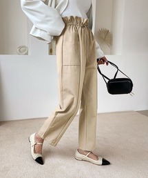 ギャザーフリルテーパードパンツ【数量限定販売】