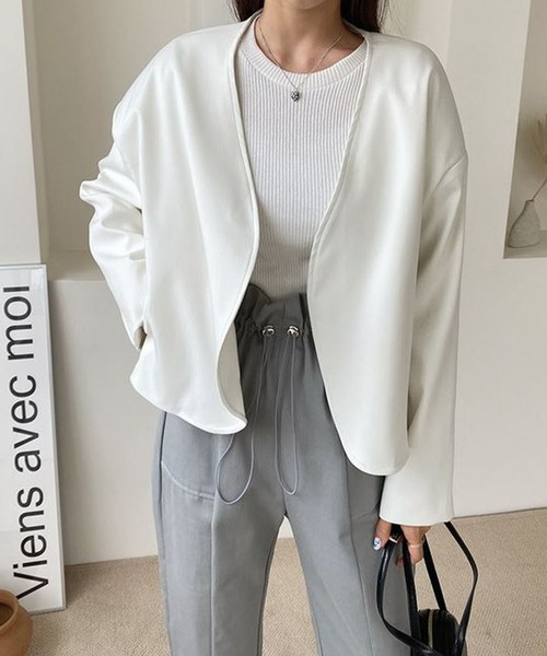 me+em select(ミームセレクト)の「ギャザーフリルテーパードパンツ【数量限定販売】(その他パンツ・レディース・ブラック/ベージュ/グレー・FREE)」の11枚目の写真