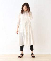 SHOO・LA・RUE | 【M-3L】綿シフォンシャーリングワンピース(ワンピース)