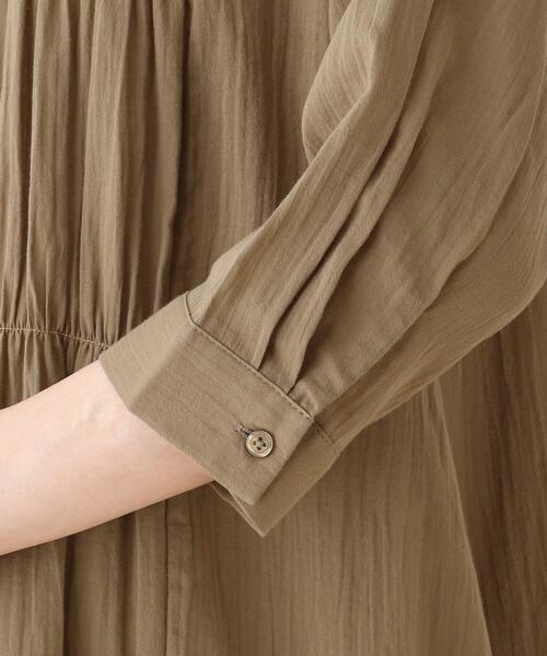 SHOO・LA・RUE（シューラルー）の「◆【M-3L】綿シフォンシャーリングワンピース（ワンピース・レディース・ブラック/ブラウン系/ホワイト系/ピンク系・03/05/04/02）」の9枚目の写真