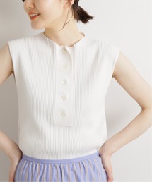 IENA | 前ボタンノースリーブプルオーバー(ニット/セーター)