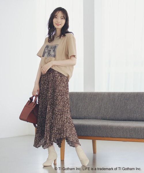 Andemiu（アンデミュウ）の「イレヘムプリーツスカート215844（スカート・レディース・ブラック/ブラウン/ピンク・FREE）」の4枚目の写真