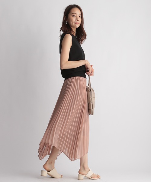 Andemiu（アンデミュウ）の「イレヘムプリーツスカート215844（スカート・レディース・ブラック/ブラウン/ピンク・FREE）」の7枚目の写真