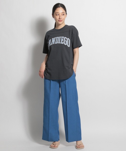 niko and（ニコアンド）の「フットボールロゴTシャツ（T