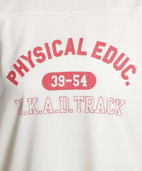 niko and...（ニコアンド）の「フットボールロゴTシャツ（Tシャツ/カットソー・レディース・クリーム/ライトブルー/チャコール/グリーン・MEDIUM/LARGE）」の18枚目の写真