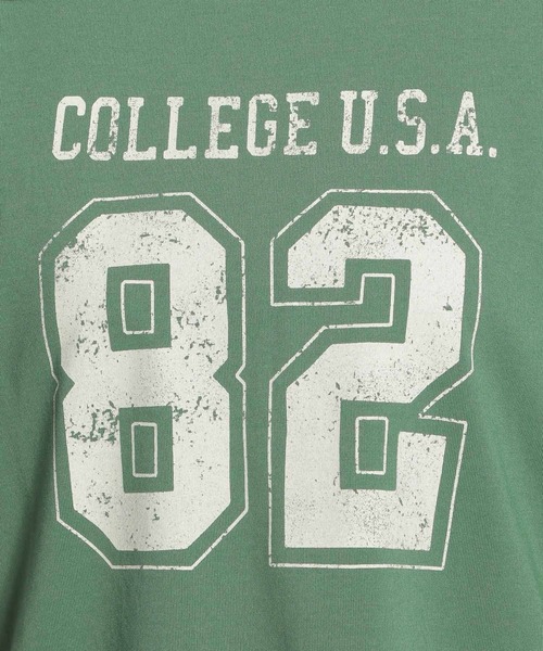 niko and...（ニコアンド）の「フットボールロゴTシャツ（Tシャツ/カットソー・レディース・クリーム/ライトブルー/チャコール/グリーン・MEDIUM/LARGE）」の19枚目の写真