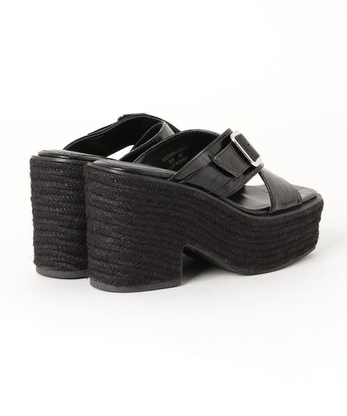 WEGO（ウィゴー）の「WEGO/クロスベルトジュートサンダル（サンダル・レディース・ブラック/ブラウン・MEDIUM/LARGE）」の10枚目の写真