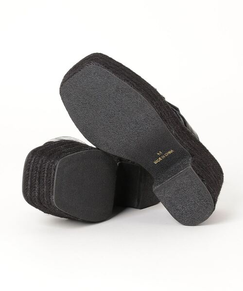 WEGO（ウィゴー）の「WEGO/クロスベルトジュートサンダル（サンダル・レディース・ブラック/ブラウン・MEDIUM/LARGE）」の11枚目の写真