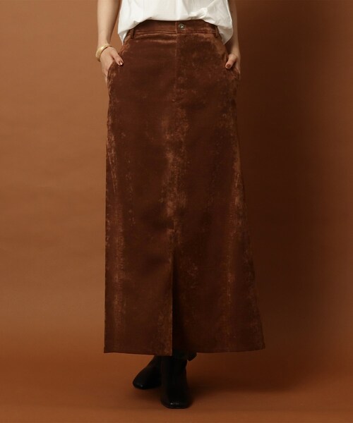 DRESSTERIOR（ドレステリア）の「◆クラッシュ別珍ナローマキシスカート（スカート・レディース・ナチュラル/ダークブラウン・34/38/36/40）」の12枚目の写真