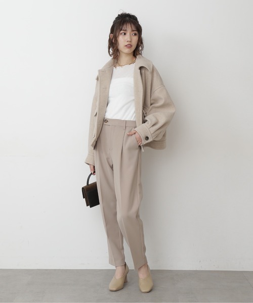 FREE'S MART(フリーズマート)の「【Sシリーズ対応】◆TRメルトンドロップルーズブルゾン(ブルゾン・レディース・ベージュ/ブラウン/グリーン・SMALL/MEDIUM)」の10枚目の写真