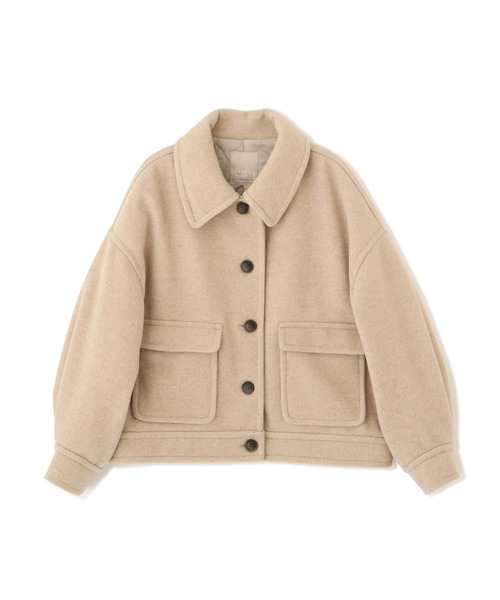 FREE'S MART(フリーズマート)の「【Sシリーズ対応】◆TRメルトンドロップルーズブルゾン(ブルゾン・レディース・ベージュ/ブラウン/グリーン・SMALL/MEDIUM)」の12枚目の写真