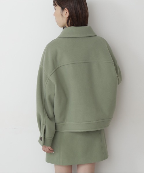 FREE'S MART(フリーズマート)の「【Sシリーズ対応】◆TRメルトンドロップルーズブルゾン(ブルゾン・レディース・ベージュ/ブラウン/グリーン・SMALL/MEDIUM)」の19枚目の写真