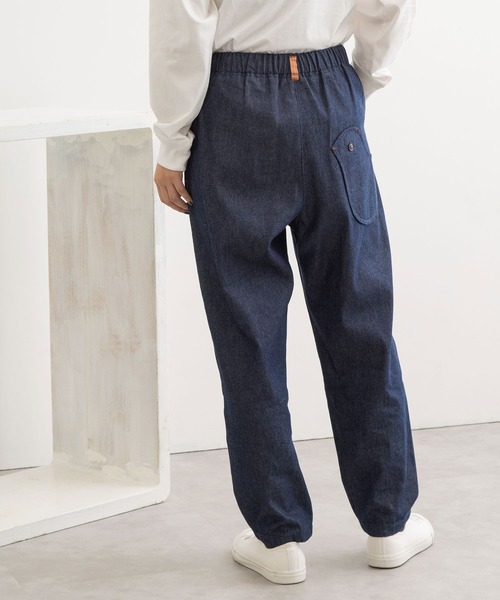 POU DOU DOU(プードゥドゥ)の「normesとりポケットパンツ(その他パンツ・レディース・インディゴブルー/グレー/ミント/ブラック/レンガ・3)」の5枚目の写真