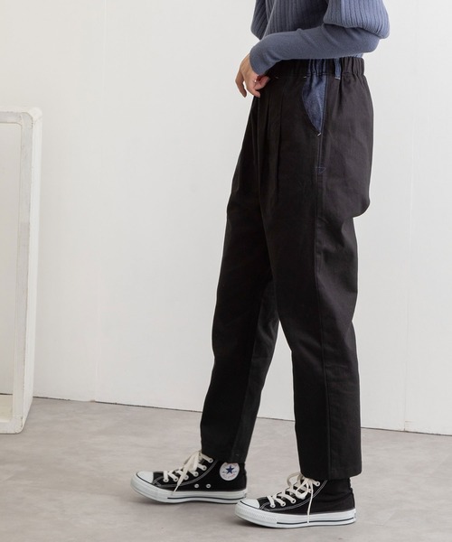 POU DOU DOU(プードゥドゥ)の「normesとりポケットパンツ(その他パンツ・レディース・インディゴブルー/グレー/ミント/ブラック/レンガ・3)」の10枚目の写真