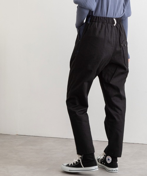 POU DOU DOU(プードゥドゥ)の「normesとりポケットパンツ(その他パンツ・レディース・インディゴブルー/グレー/ミント/ブラック/レンガ・3)」の11枚目の写真