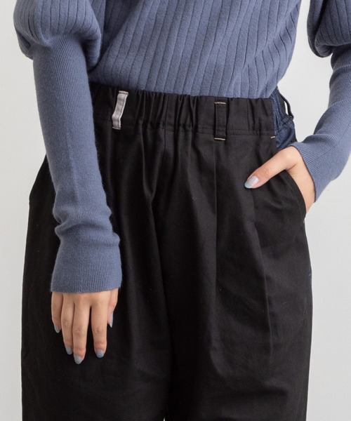 POU DOU DOU(プードゥドゥ)の「normesとりポケットパンツ(その他パンツ・レディース・インディゴブルー/グレー/ミント/ブラック/レンガ・3)」の12枚目の写真