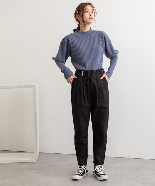 POU DOU DOU(プードゥドゥ)の「normesとりポケットパンツ(その他パンツ・レディース・インディゴブルー/グレー/ミント/ブラック/レンガ・3)」の15枚目の写真