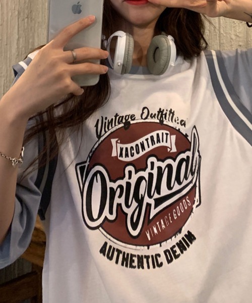 meJane(ミージェーン)の「OriginalサークルプリントバスケタンクトップドッキングTシャツ【ZOZOTOWN限定】(Tシャツ/カットソー・レディース・ホワイト/ブラック・FREE)」の8枚目の写真