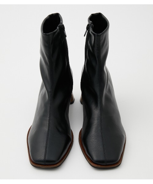 crie conforto（クリーコンフォルト）の「ウッドヒールショートブーツ（ブーツ・レディース・アイボリー/カーキ/ブラック・MEDIUM/SMALL/LARGE）」の15枚目の写真