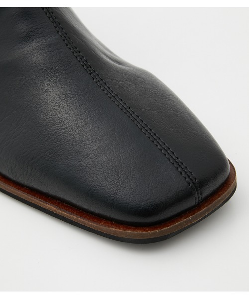 crie conforto（クリーコンフォルト）の「ウッドヒールショートブーツ（ブーツ・レディース・アイボリー/カーキ/ブラック・MEDIUM/SMALL/LARGE）」の11枚目の写真