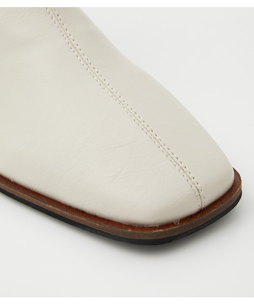 crie conforto（クリーコンフォルト）の「ウッドヒールショートブーツ（ブーツ・レディース・アイボリー/カーキ/ブラック・MEDIUM/SMALL/LARGE）」の19枚目の写真