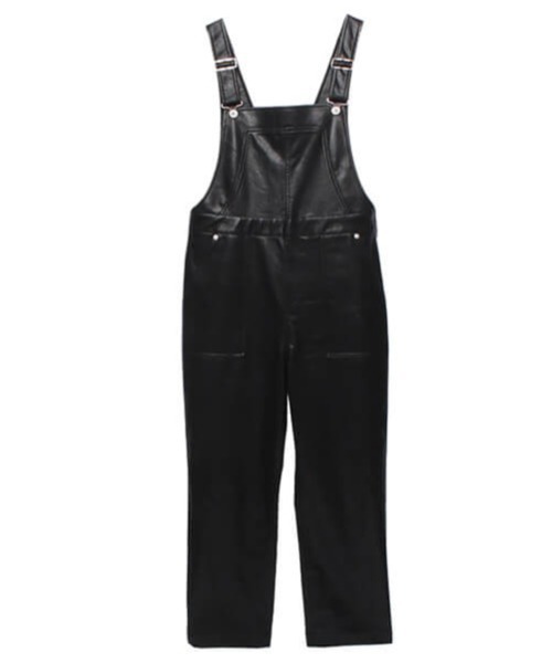 CREDONA(クレドナ)の「エコレザーサロペット(サロペット/オーバーオール・レディース・ブラック・S/M)」の14枚目の写真