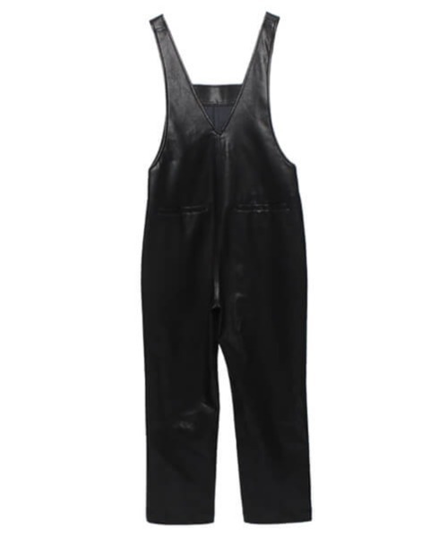 CREDONA(クレドナ)の「エコレザーサロペット(サロペット/オーバーオール・レディース・ブラック・S/M)」の10枚目の写真