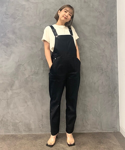 CREDONA(クレドナ)の「エコレザーサロペット(サロペット/オーバーオール・レディース・ブラック・S/M)」の20枚目の写真