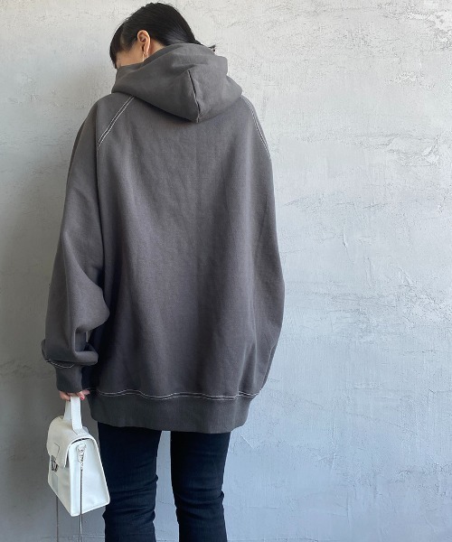 SMITH'S（スミス）の「【Begin 12月号掲載】[SMITH'S/スミス] 別注ペインタースウェットパーカー（パーカー・レディース・グレー/ナチュラル/スミクロ・S/M/L）」の10枚目の写真