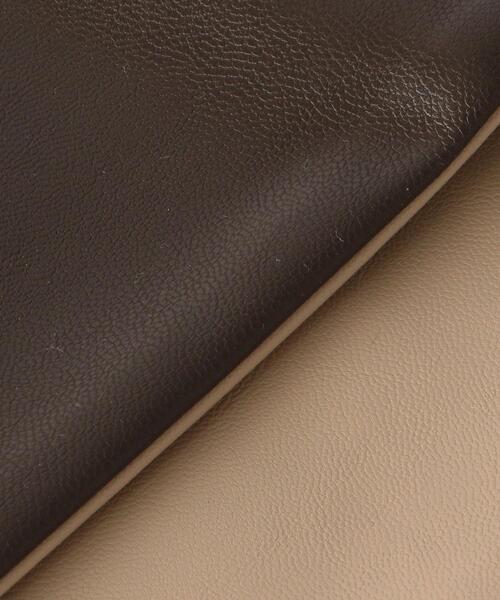 BEAUTY&YOUTH UNITED ARROWS（ビューティーアンドユースユナイテッドアローズ）の「BY フェイクレザー リバーシブル トライアングル スカーフ（バンダナ/スカーフ・レディース・ブラック/オリーブ・FREE）」の6枚目の写真